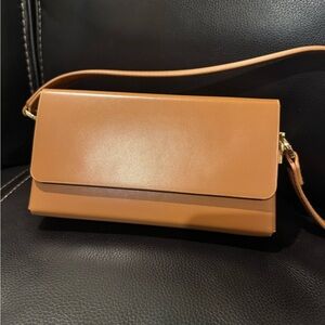 Madison West Tan Shoulder Bag
